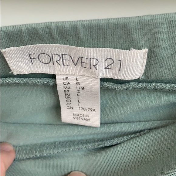 SOLD - Pale Green Body Con Skirt Midi Length - Picture 2 of 2